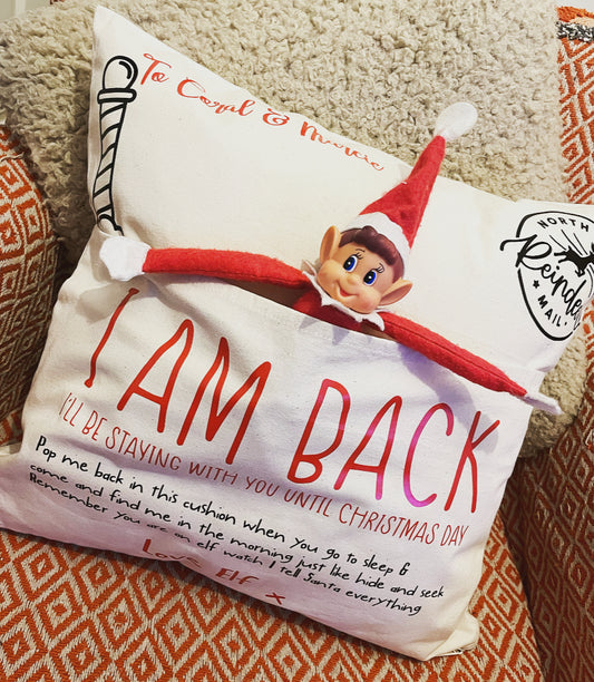 Elf on the shelf cushion