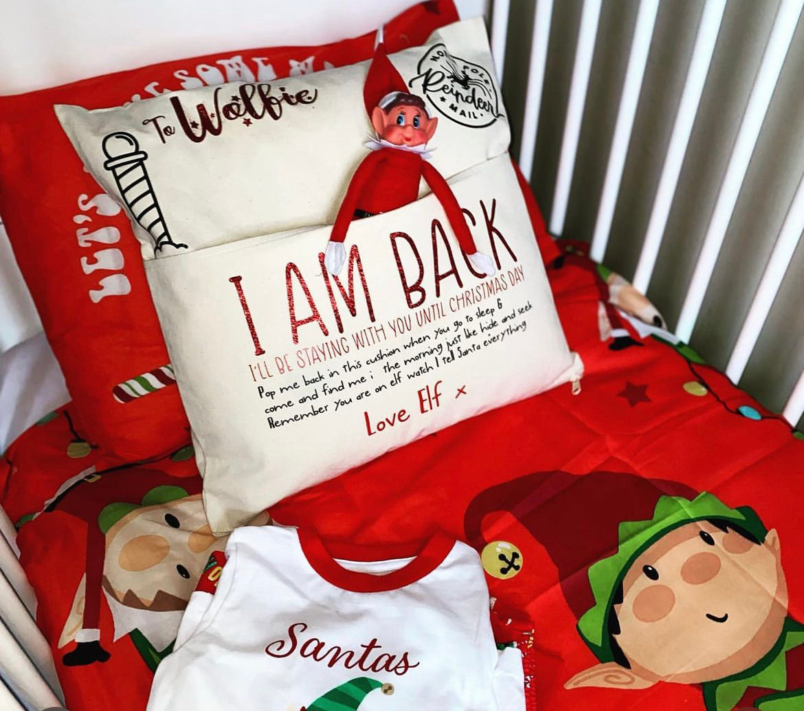 Elf on the shelf cushion